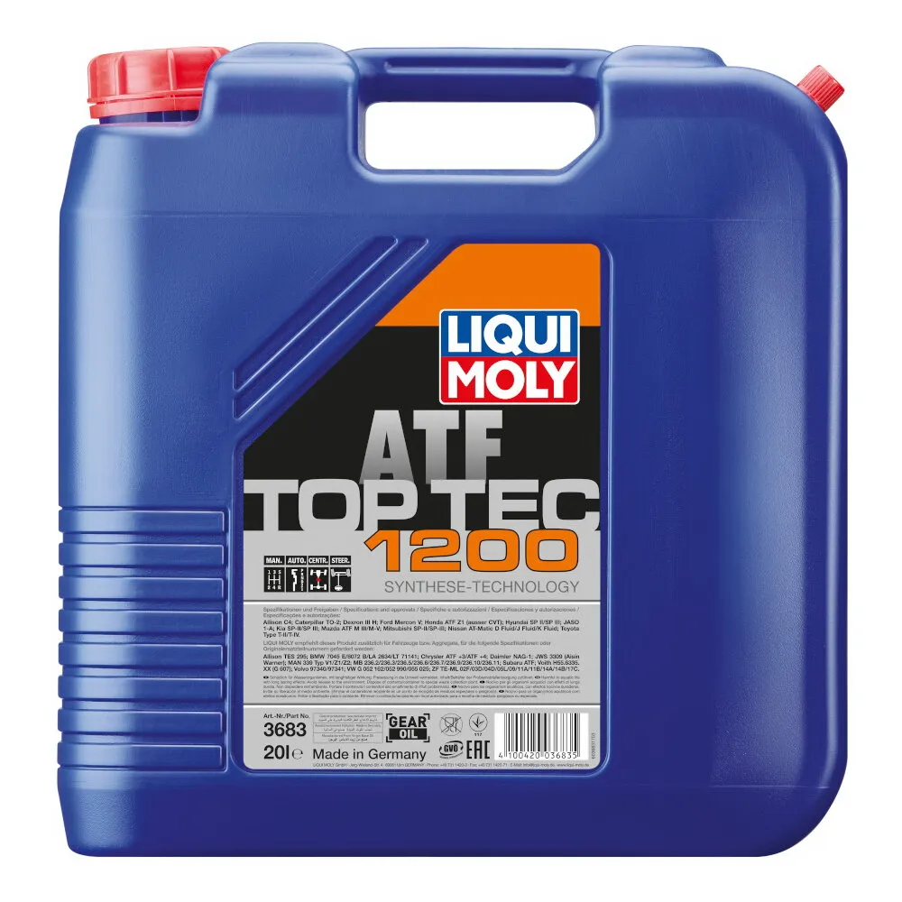Масло трансмиссионное LIQUI MOLY Top Tec ATF 1200 20 л 3683