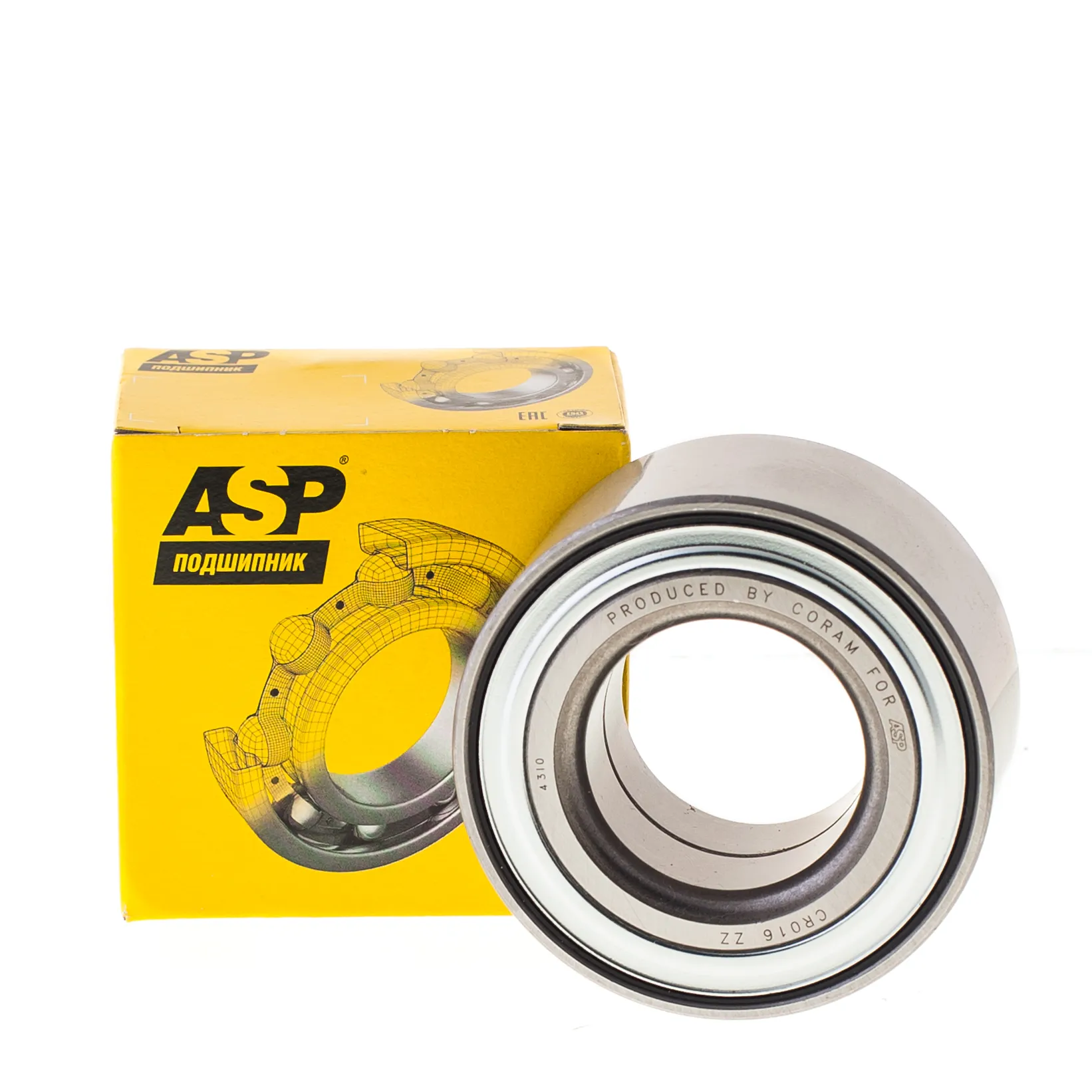 Подшипник ступицы передний RENAULT Logan/LADA Largus без ABS ASP BCR016ZZ