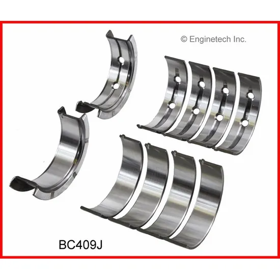Вкладыши коренные +0.25 GM 4.8/5.3/5.7/6.0/6.2L 1997-2017 ENGINETECH BC409J.25