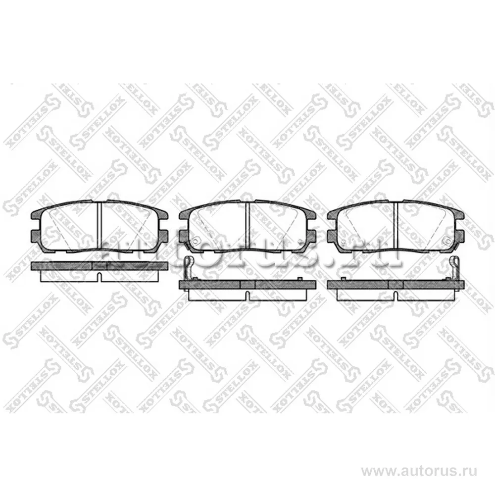Колодки дисковые з. с антискр. пл. Opel Monterey/Frontera, Great W STELLOX 437 002B-SX