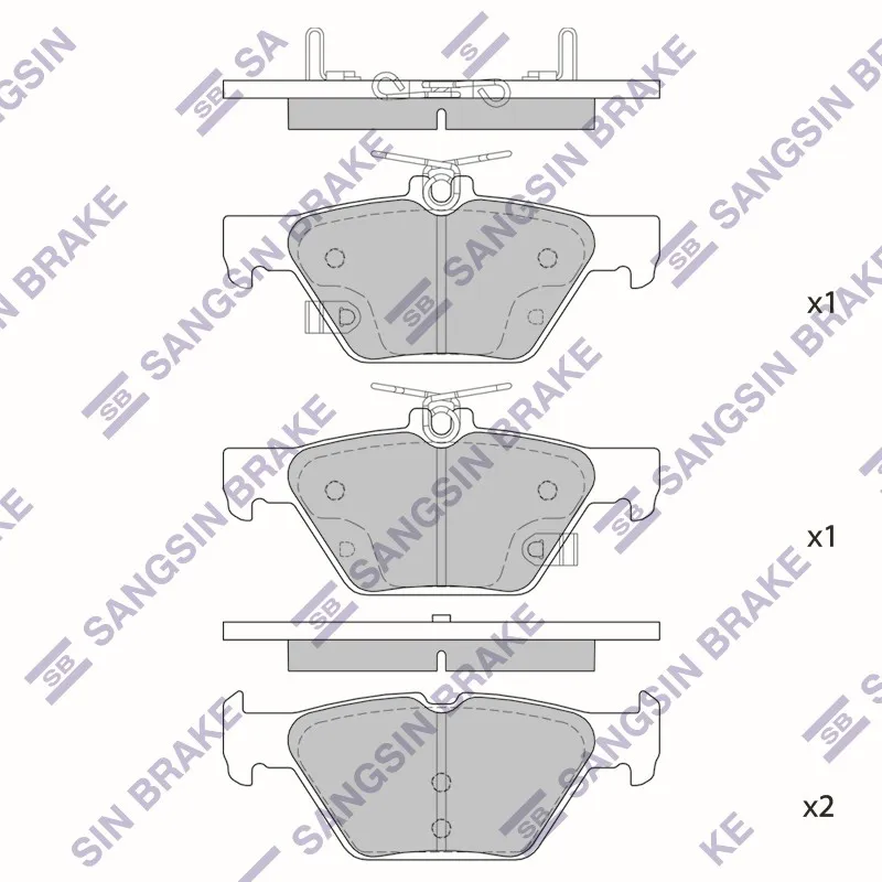 Колодки тормозные SUBARU OUTBACK 15- задние HI-Q SP1879