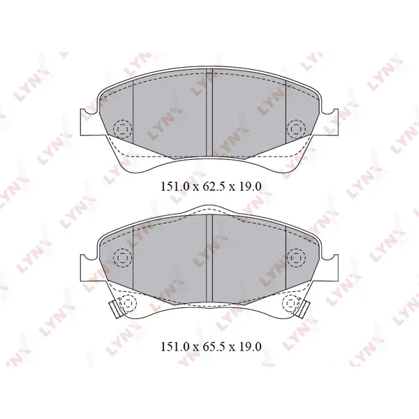 Колодки тормозные LYNXauto BD-7598