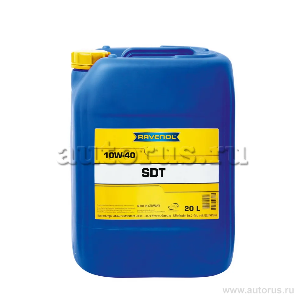 Моторное масло RAVENOL SDT Super Duty Truck SAE 10W-40 (20л) new 1121120-020 (4014835850705)