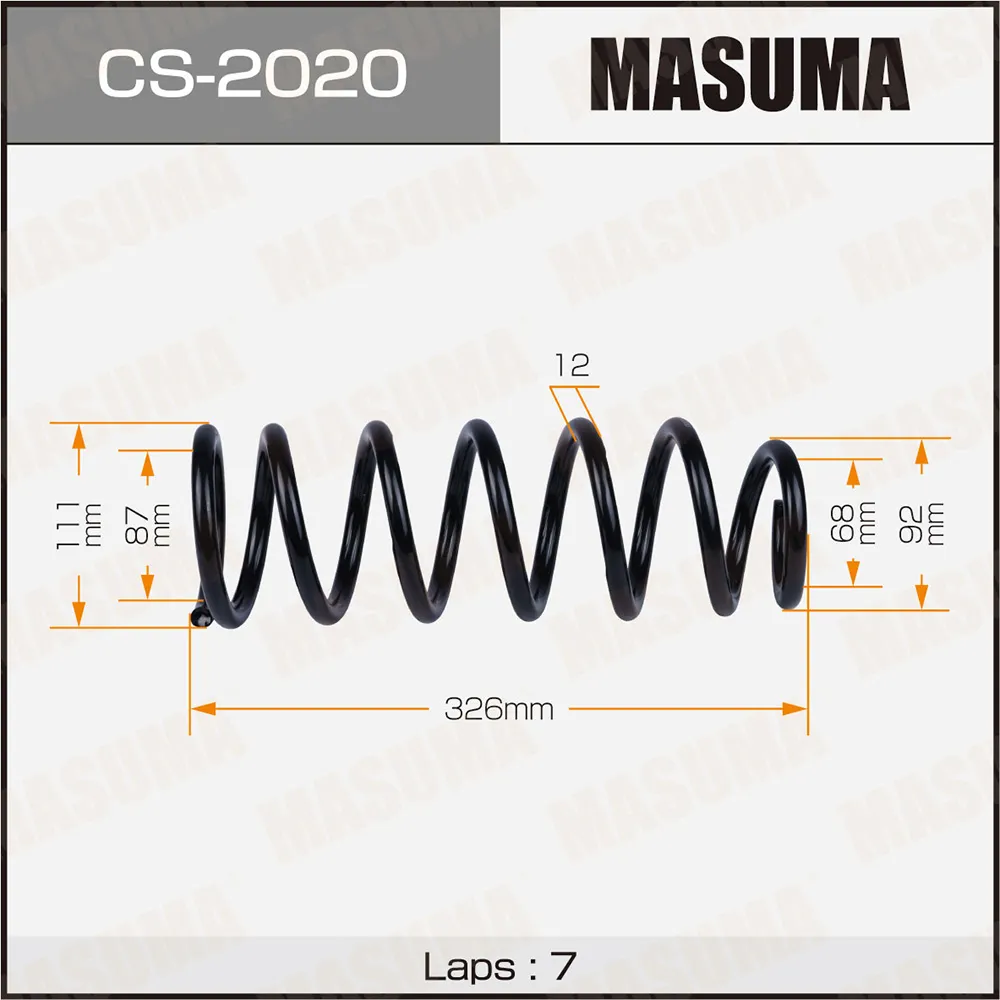 Пружина подвески MASUMA CS2020