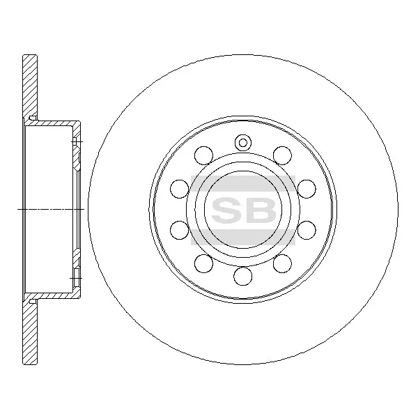 Диск тормозной SANGSIN BRAKE SD5407