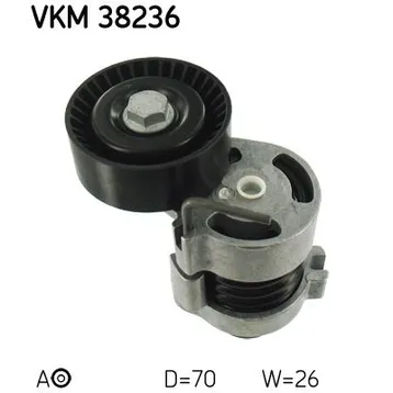 Ролик-натяжитель приводного ремня BMW E81/E87/E90 mot.N42/N43/N46 SKF VKM 38236