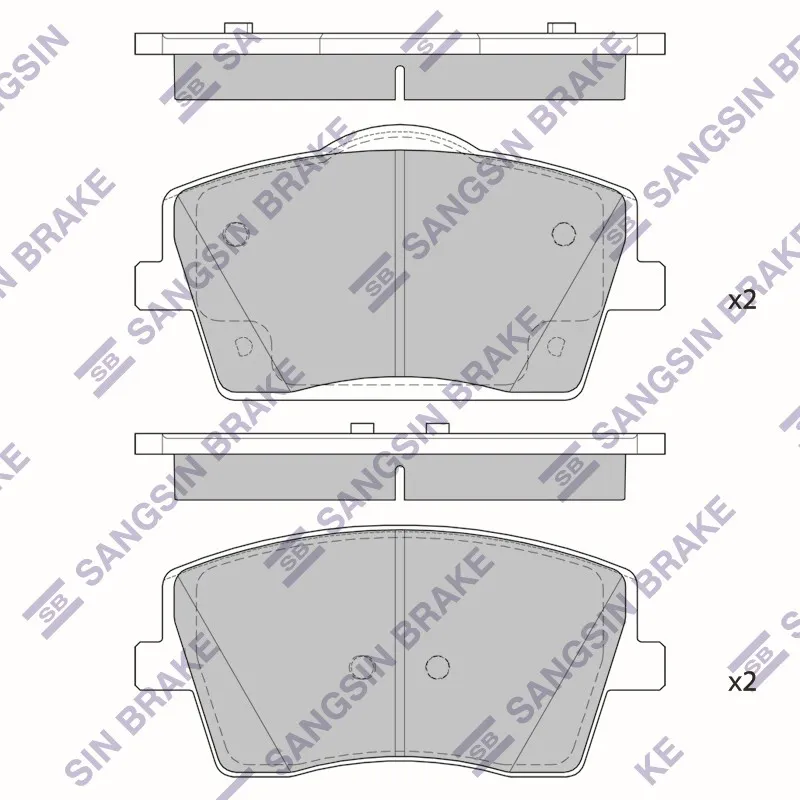 Колодки тормозные VOLVO XC40 19- перед. SP4357