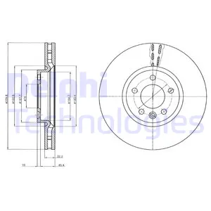Диск тормозной DELPHI BG9106
