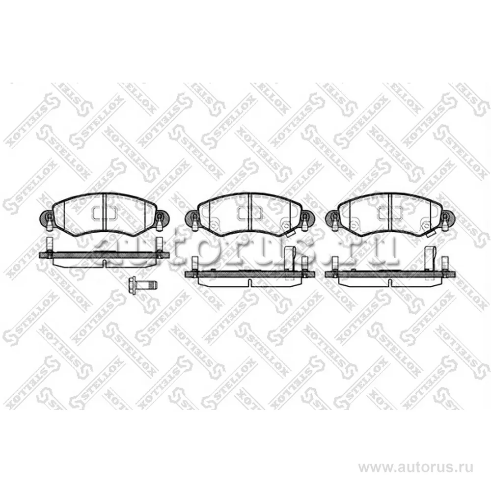 Колодки дисковые п. Suzuki Wagon R+ 1.3i 00>, Opel A STELLOX 713 012-SX