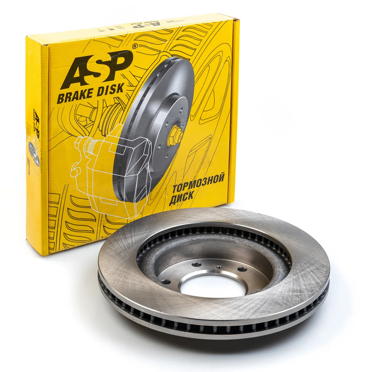 Диск тормозной задний MITSUBISHI PAJERO IV 07> на переднюю ось, вентилируемый ASP 360206