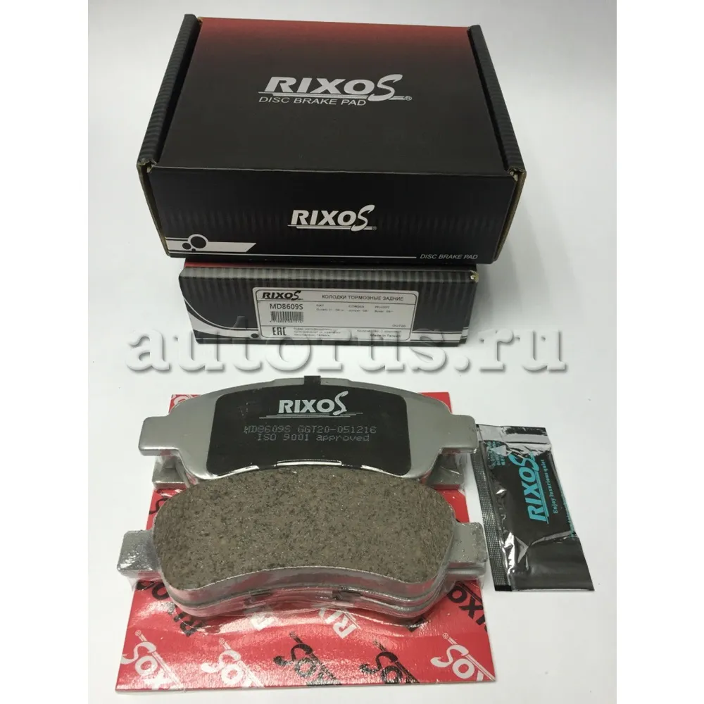 КОЛОДКА КЕРАМИЧЕСКАЯ ТОРМ ДИСК зад Fiat Ducato 06- Citroen Jumper 06- Peugeot Boxer (в комп. протшум RIXOS MD8609S