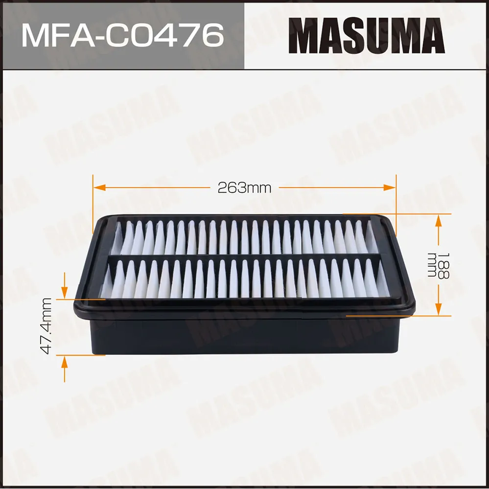 Фильтр воздушный OMODA C5 22- MASUMA MFAC0476