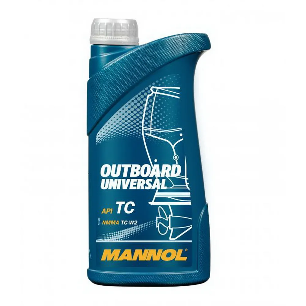 Масло моторное 2T 1л Mannol Outboard Universal минеральное MANNOL MN72081