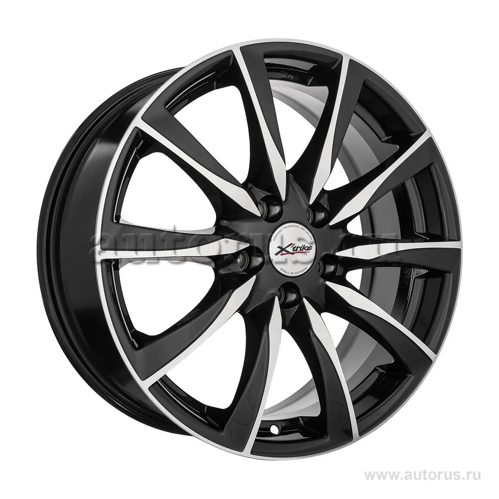 Диск литой R17 7J 5x105/56.6 ET38 X-trike X-120 BK/FP 29080