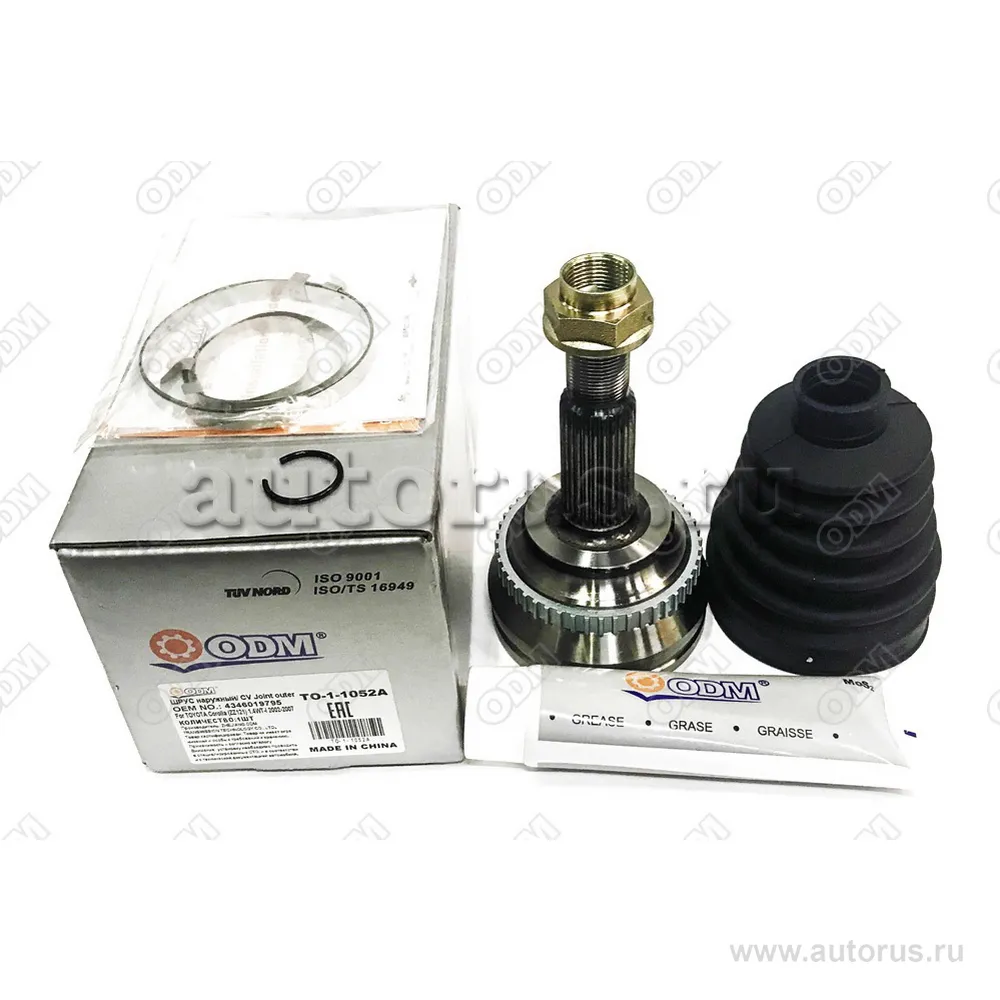ШРУС наружный (к-кт) TOYOTA Corolla (ZZ121) 1.4WT-I 2002-2007 ODM TO11052A