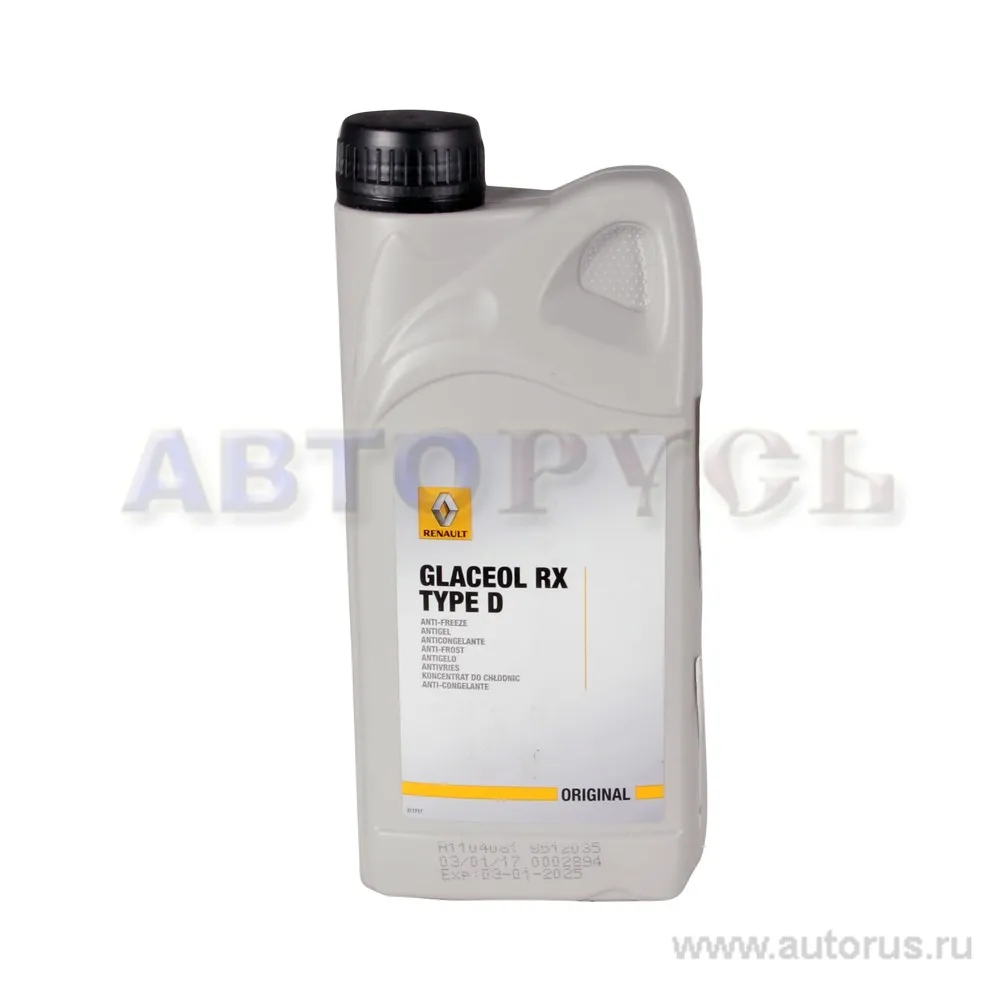 Антифриз RENAULT Type D концентрат зеленый 1 л 7711 428 132