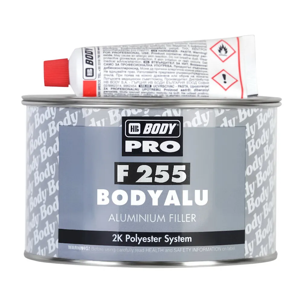 Шпатлевка 255 с алюминием, 1кг BODY 2550800001