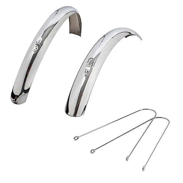 Крылья, переднее и заднее, для складных велосипедов , колесо 20, хром Bike Parts Х94970