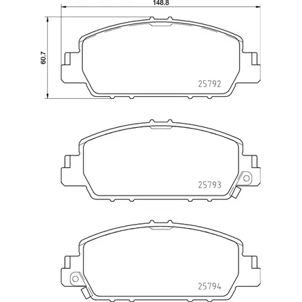 Колодки тормозные перед HONDA ACCORD IX Coupe, ACCORD IX, HR-V 12- NISSHINBO NP8026