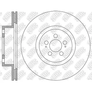 RN2307 диск тормозной передний 340x28/49.3-5x114.3 Toyota Highlander 19 NIBK RN2307