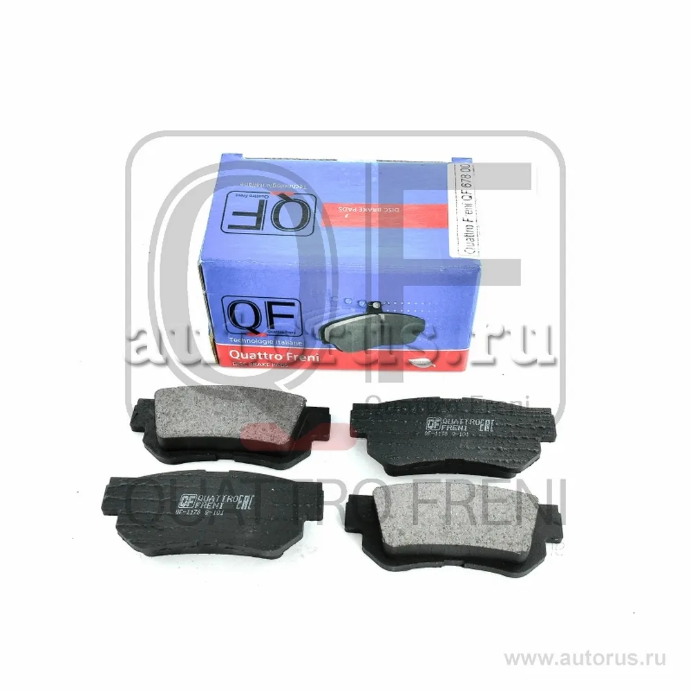Колодки тормозные задние без датчика KIA MAGENTIS/SPORTAGE/HYUNDAI SANTA FE QUATTRO FRENI QF67800