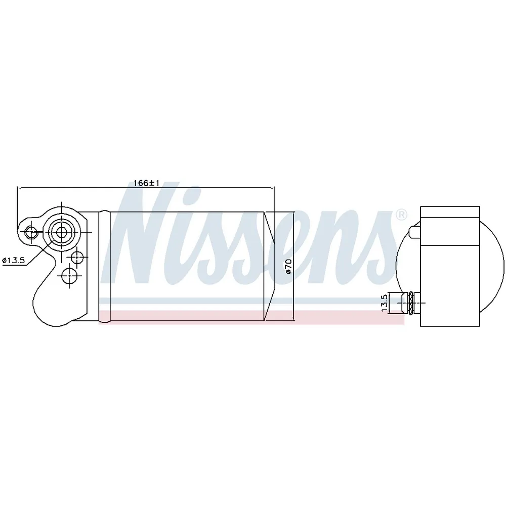Осушитель кондиционера VOLVO S60/S80 1.6-3.0/1.6D/2.0D 06-