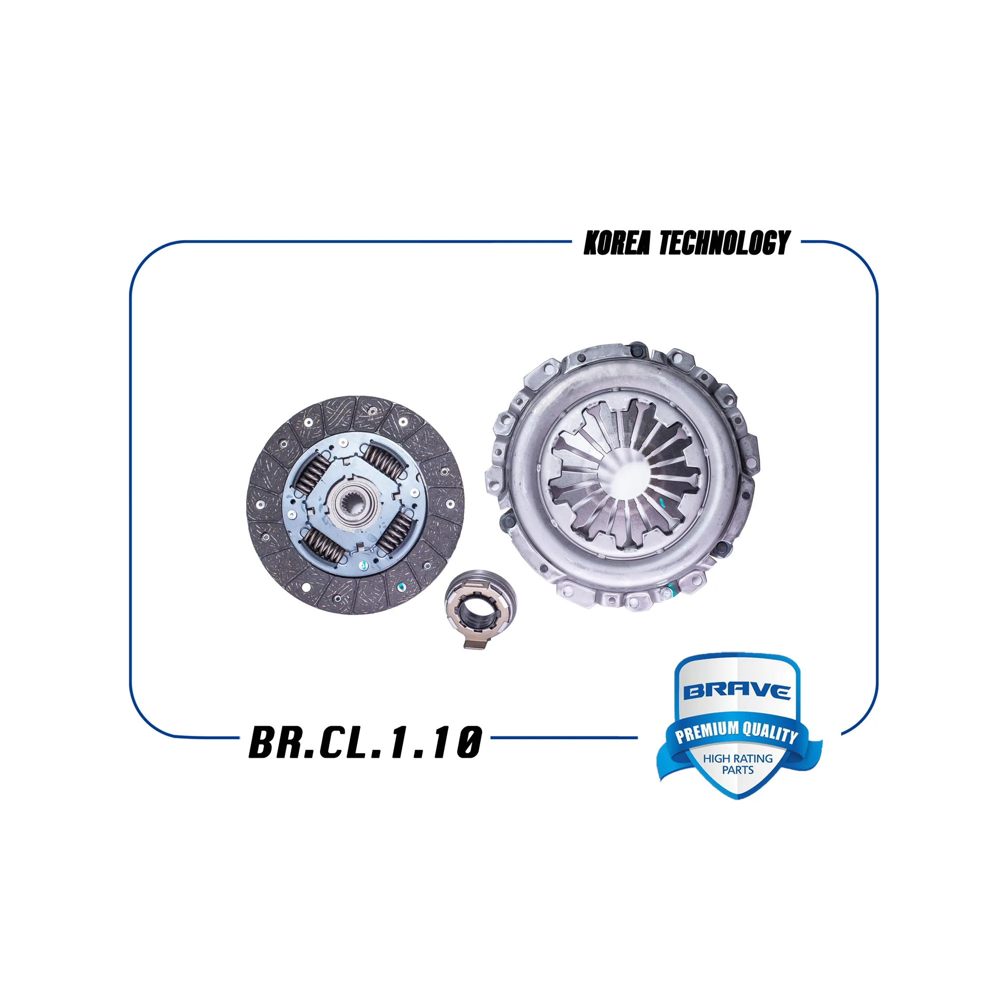 Сцепление в сборе корзина+диск+выжимной 96325012 Matiz, Spark 1.0 BR.CL.1.10