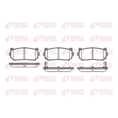 Колодки дисковые з. Kia Shuma 98> Clarus 1.5i 2.0i с ABS 96 00 KIA Shuma/Carens/Spectra REMSA 0649.02