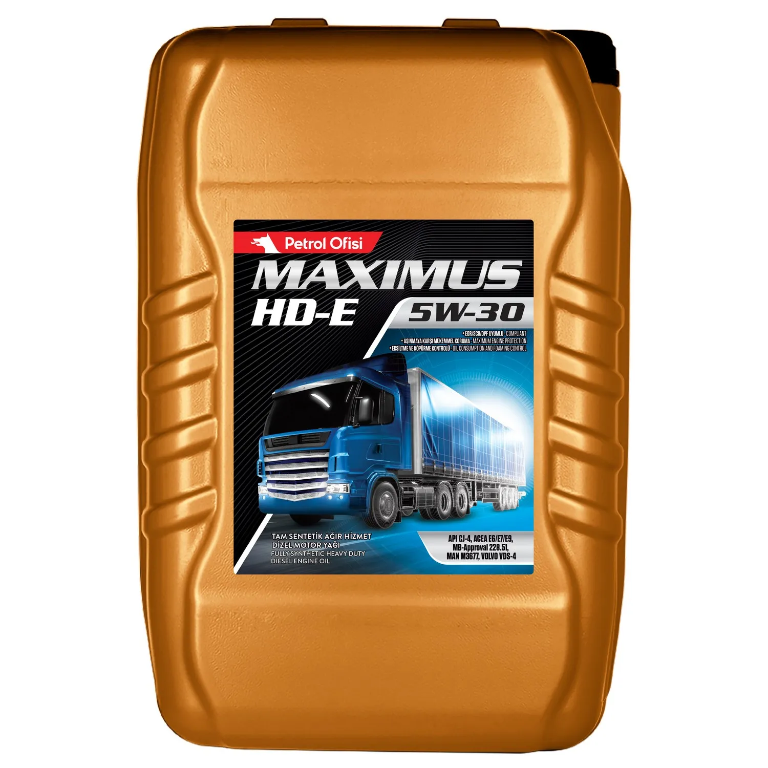 Масло моторное MAXIMUS HD-E 5W-30 17,5 кг. Petrol Ofisi 400000494