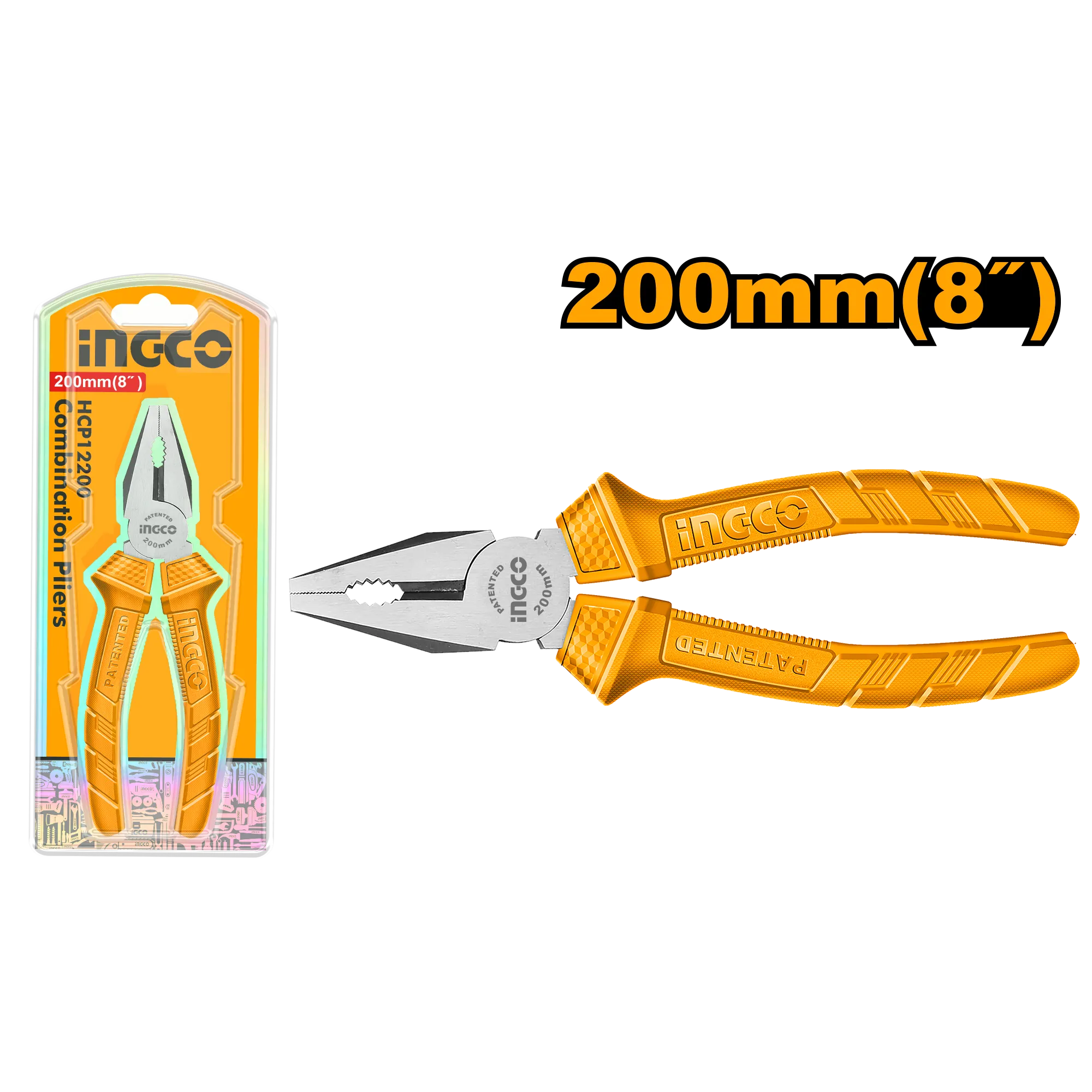 Плоскогубцы комбинированные 200 мм INGCO HCP12200