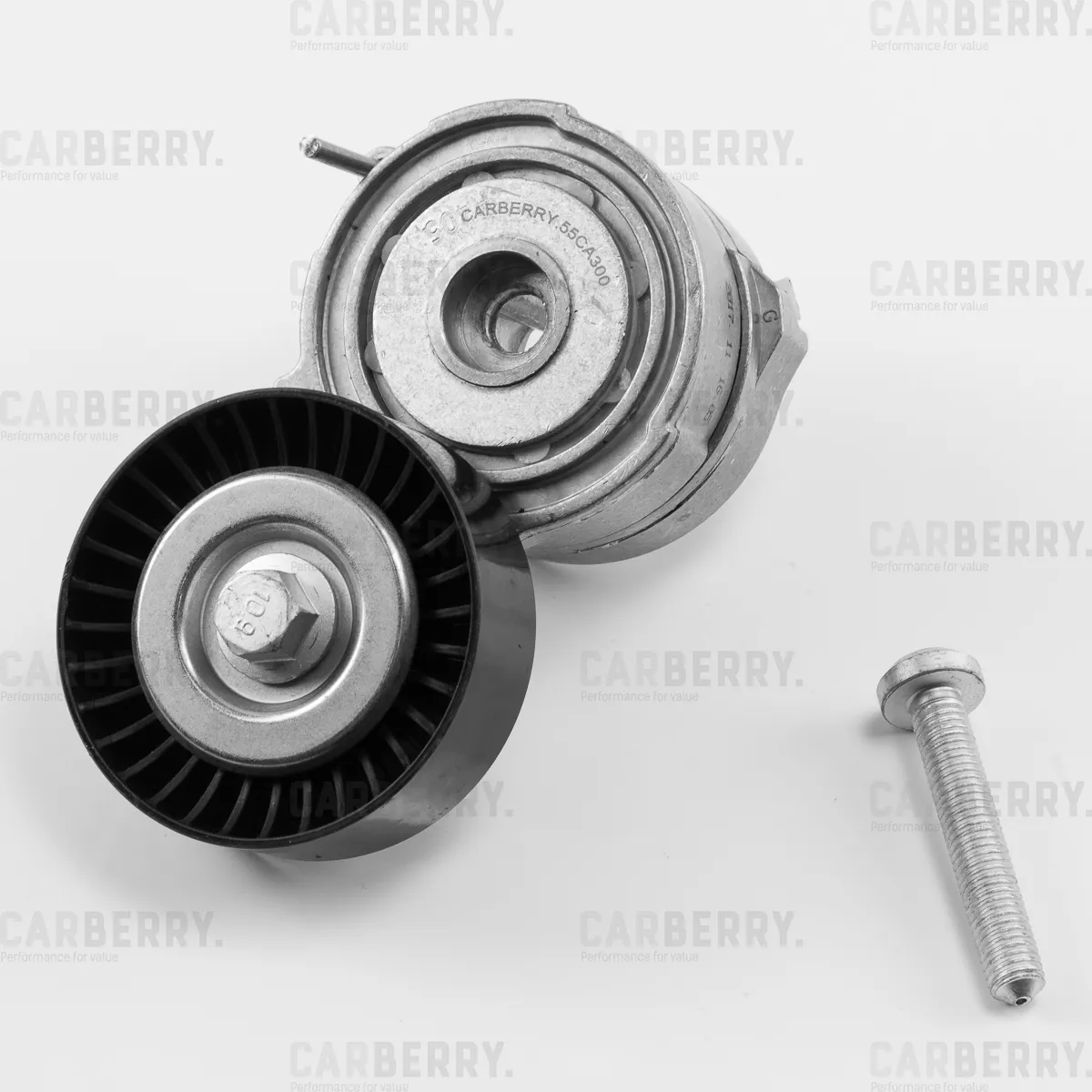 Натяжитель поликлин.ремня с роликом AUDI A4 04->/A5 08->/A6 04->/A6 Allroad 08->/A7 11 CARBERRY 55CA300