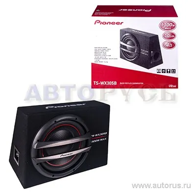 Сабвуфер PIONEER TS-WX305B, 30 см , в корпусе, 300вт