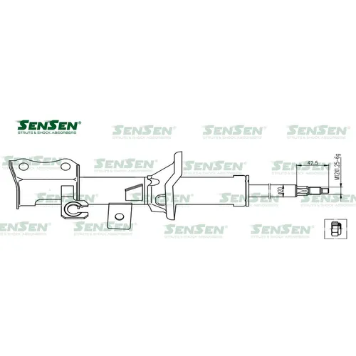 Аморт. перед. прав. газ Kia Rio SENSEN 42130698