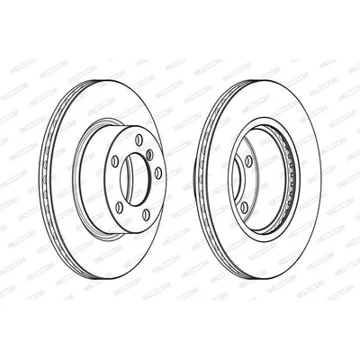 Диск тормозной передний FERODO DDF2195C