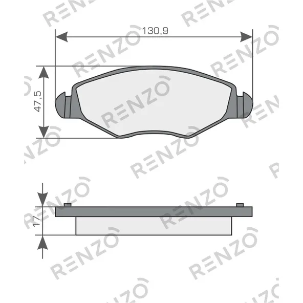 Колодки дисковые RENZO RNZ250