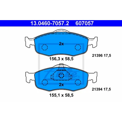 Колодки торм.пер. Ford Mondeo I, II, Scorpio I, II ATE 13.0460-7057.2