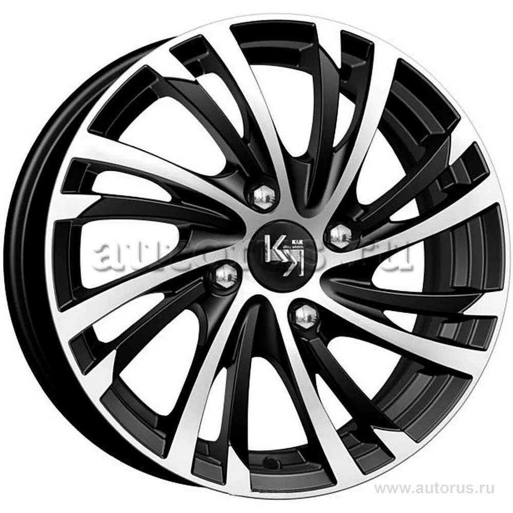 Диск литой R14 6J 5x100/67.1 ET38 КИК Мирель алмаз черный 7681