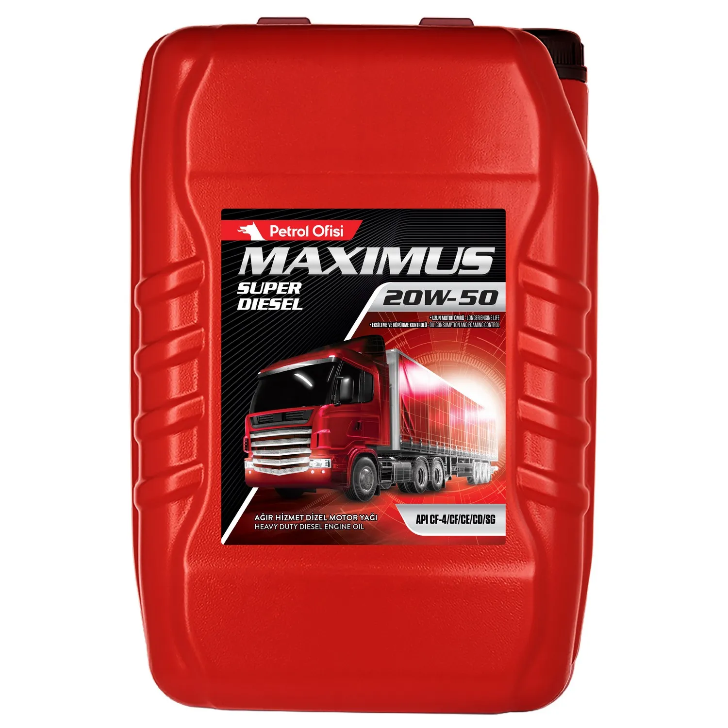 Масло моторное MAXIMUS SUPER DIESEL 20W-50 17,5 кг. Petrol Ofisi 400000505