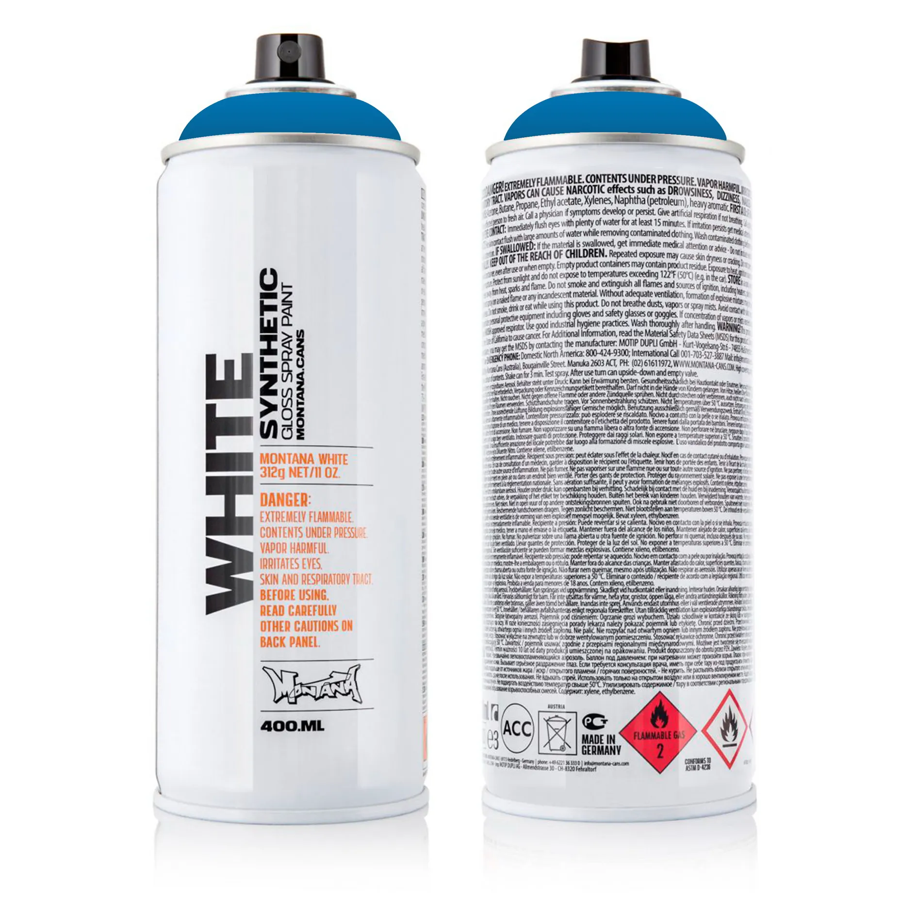 Краска WHITE небесно-голубая MONTANA CANS 5040 WHT