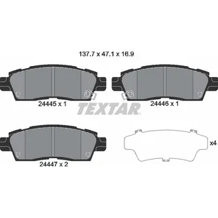 Колодки задние CHEVROLET ISUZU SAAB TEXTAR 2444501