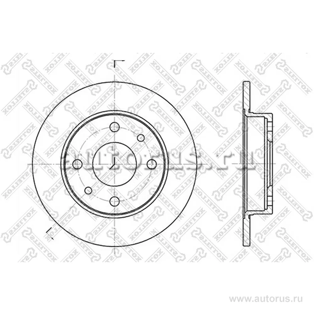 Диск тормозной FIAT BRAVO/TEMPRA 1.4 88> STELLOX 60209922_SX