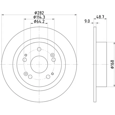 Диск тормозной NISSHINBO ND8006K