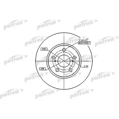 Диск тормозной передний TOYOTA: CARINA E 92-97, CARINA E SPORTSWAGO PATRON PBD2683