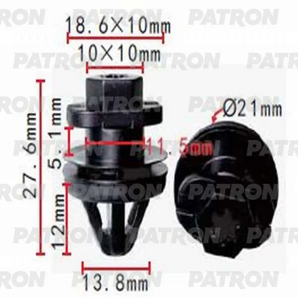 Клипса пластмассовая VAG применяемость: пружинный зажим PATRON P371395