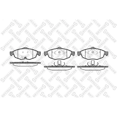 Колодки дисковые п. Chrysler 300M 99>/Sebring 95>,Dodge Intrepid 93>/Stratus 95> STELLOX 823002_SX
