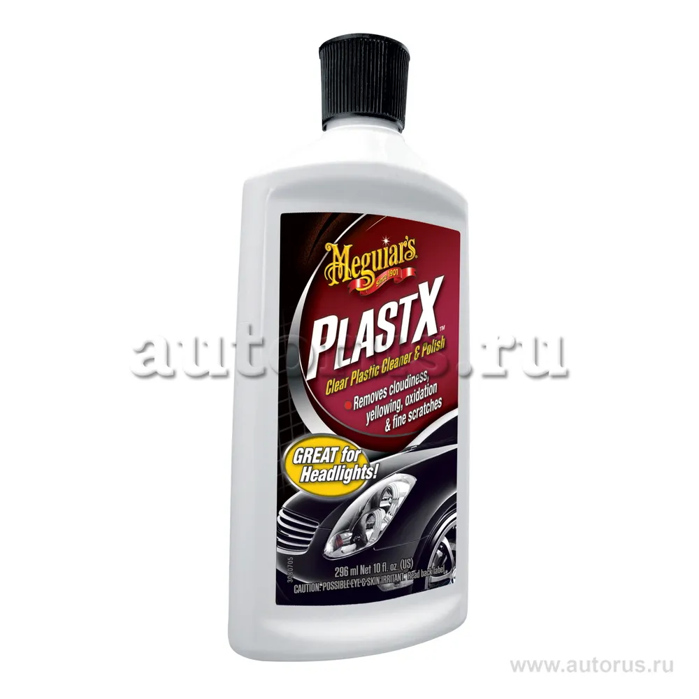 Очиститель и полироль фар Meguiar’s Plast-X Clear Plastic Cleaner & Polish 296 мл G12310