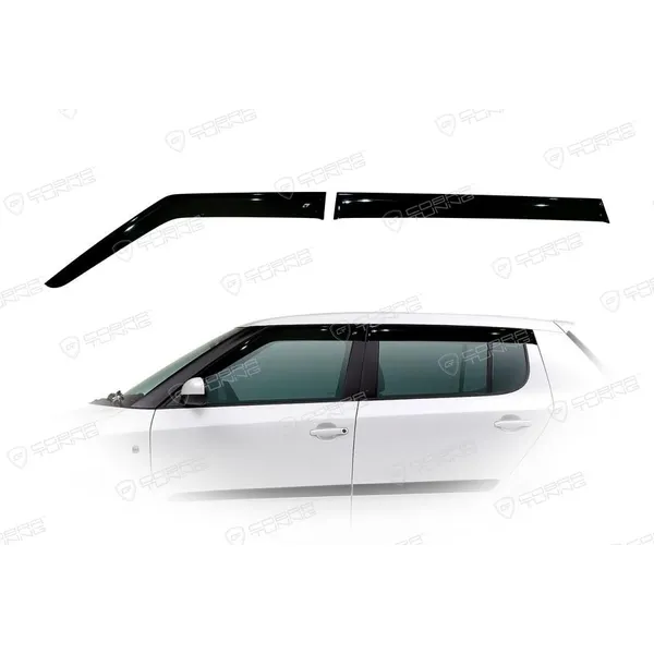 Дефлектора на окна Skoda Fabia II Hb 2007EuroStandard деф.окон Cobra Tuning SE20207