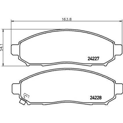 Колодки тормозные дисковые, передние, DAIHATSU/TOYOTA CHARADE, YARIS , YARIS NP2020 NISSHINBO np2020