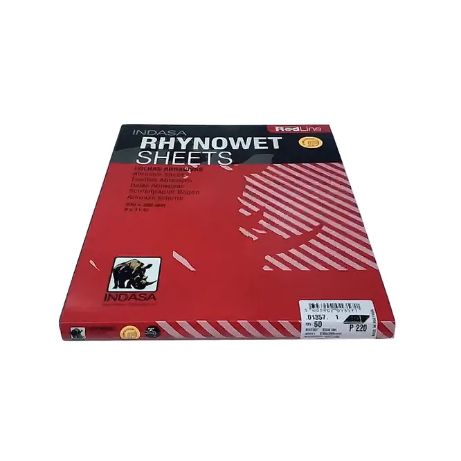 Лист (по мокрому) RHYNOWET 230 мм x280 мм Р220 Indasa 01357