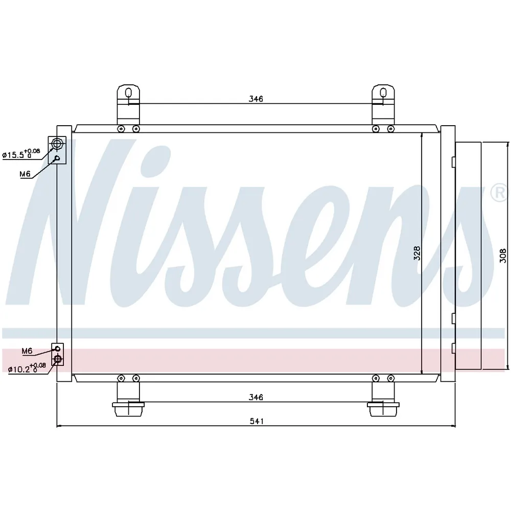 Радиатор кондиционера SUZUKI NISSENS 940079
